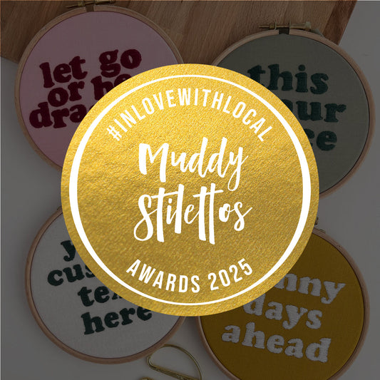 Stitch Ambition Muddy Stiletto Award Finalist!