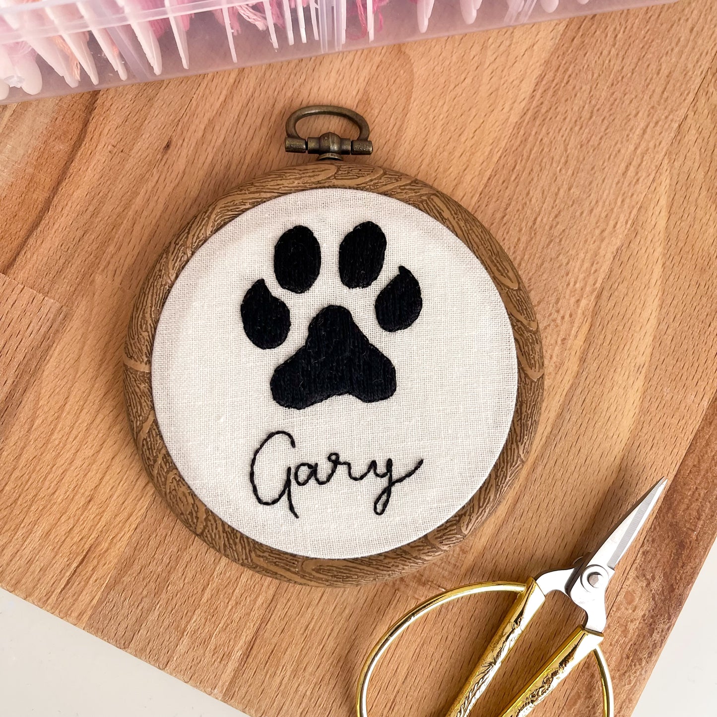 Personalised Pet Paw Print Embroidery