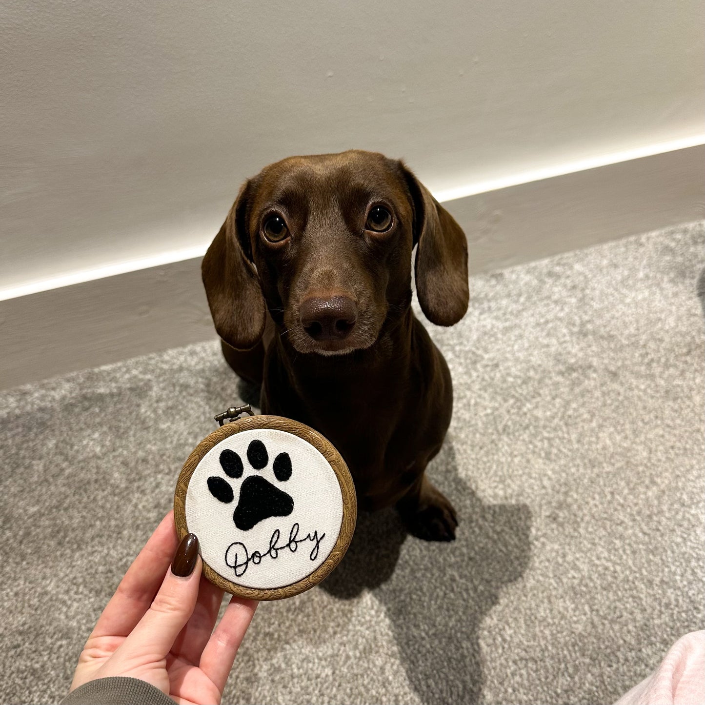 Personalised Pet Paw Print Embroidery