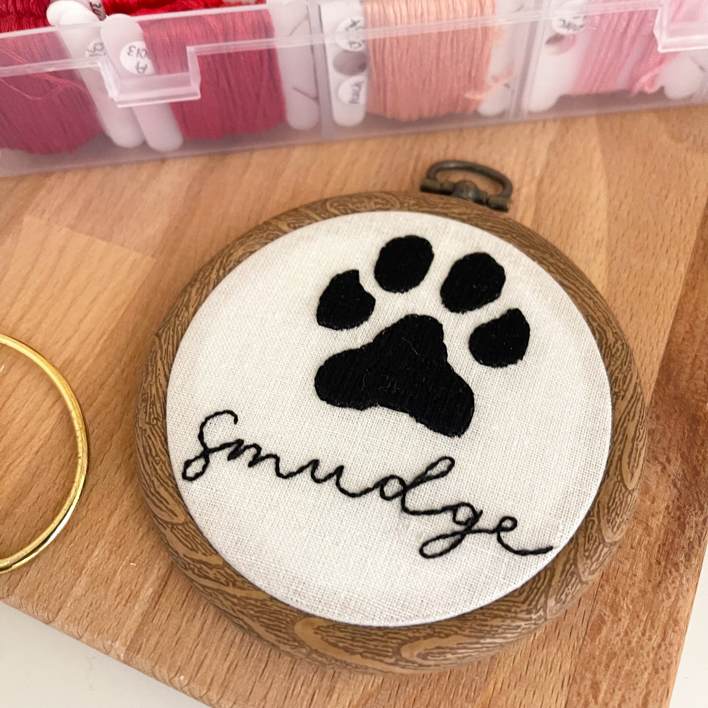 Personalised Pet Paw Print Embroidery