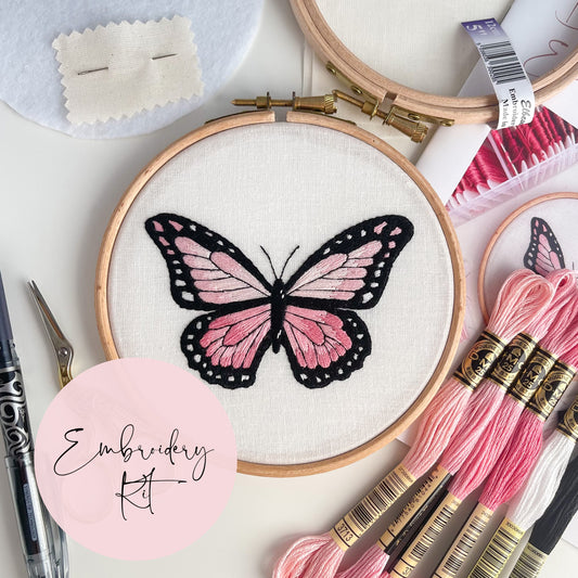 Butterfly Hand Embroidery Kit