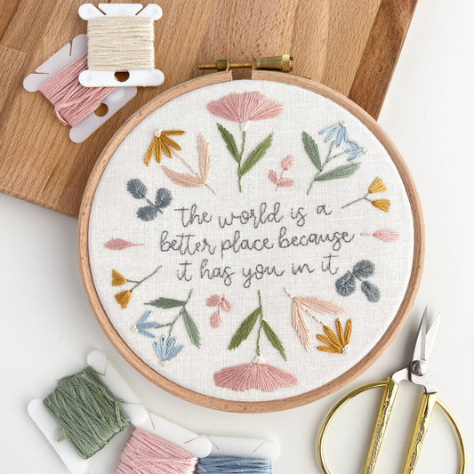 Better Place Embroidery Hoop
