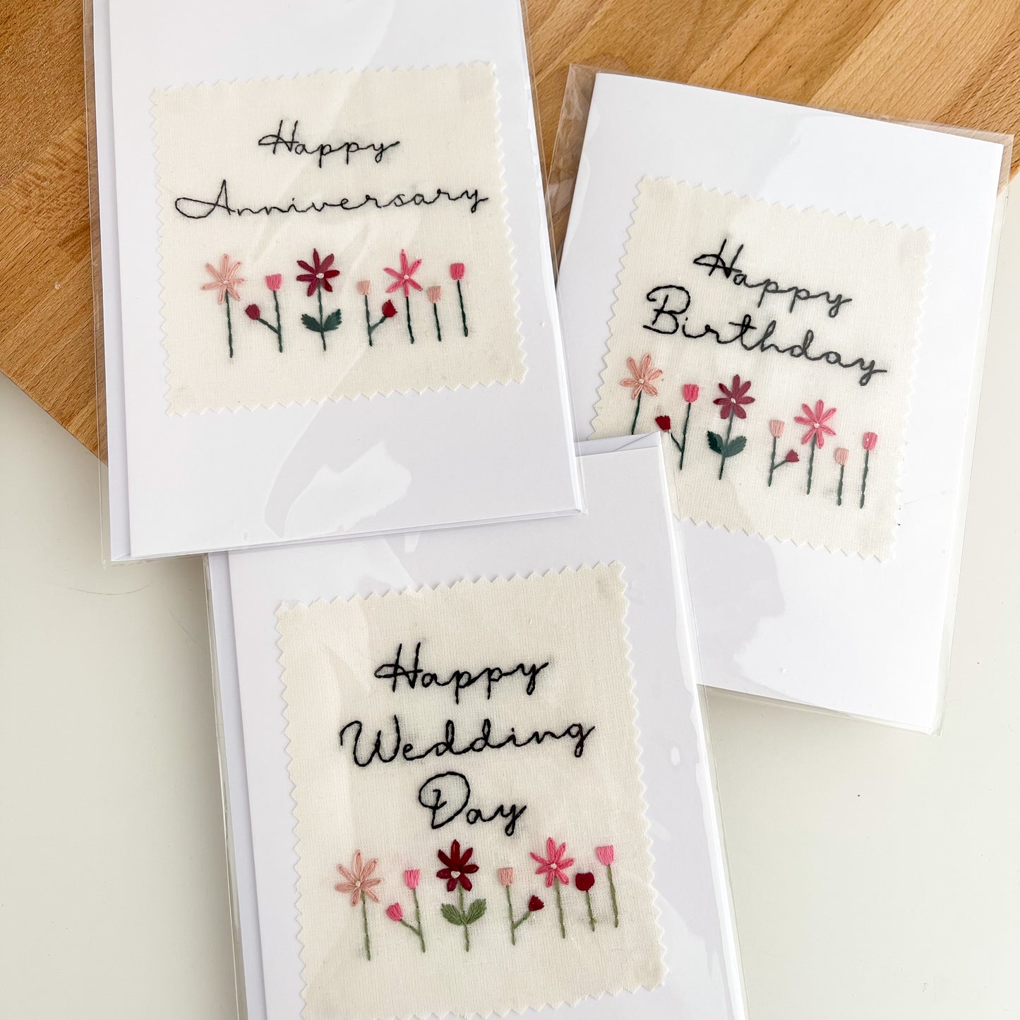 Embroidered Cards