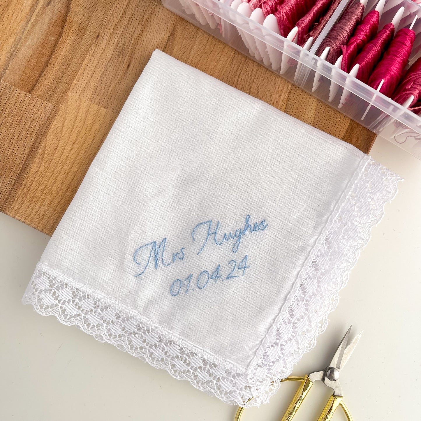 Personalised Wedding Handkerchief