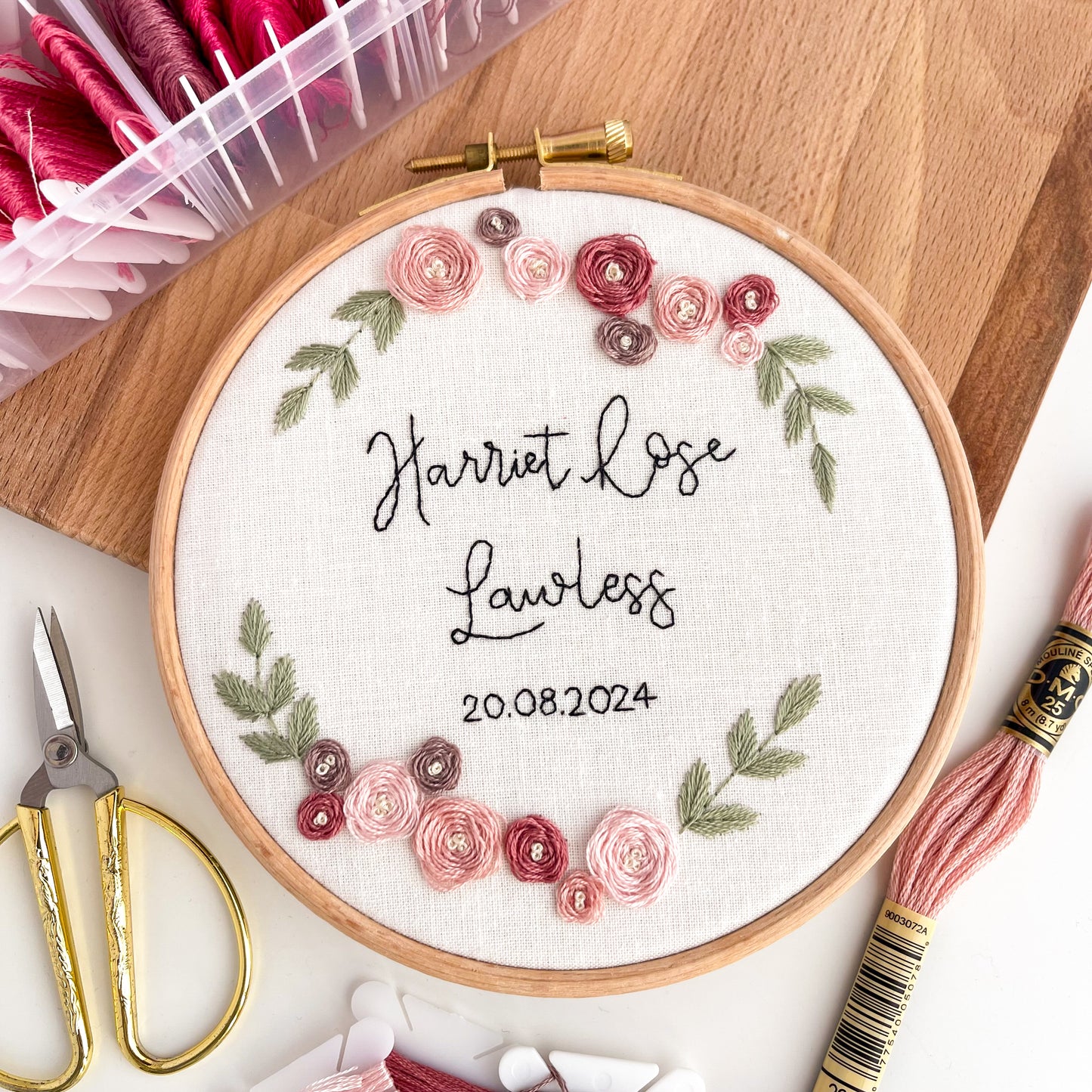 Personalised Name Hand Embroidery