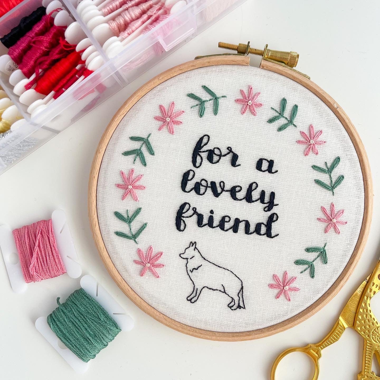 Custom Bespoke Hand Embroidery Hoop