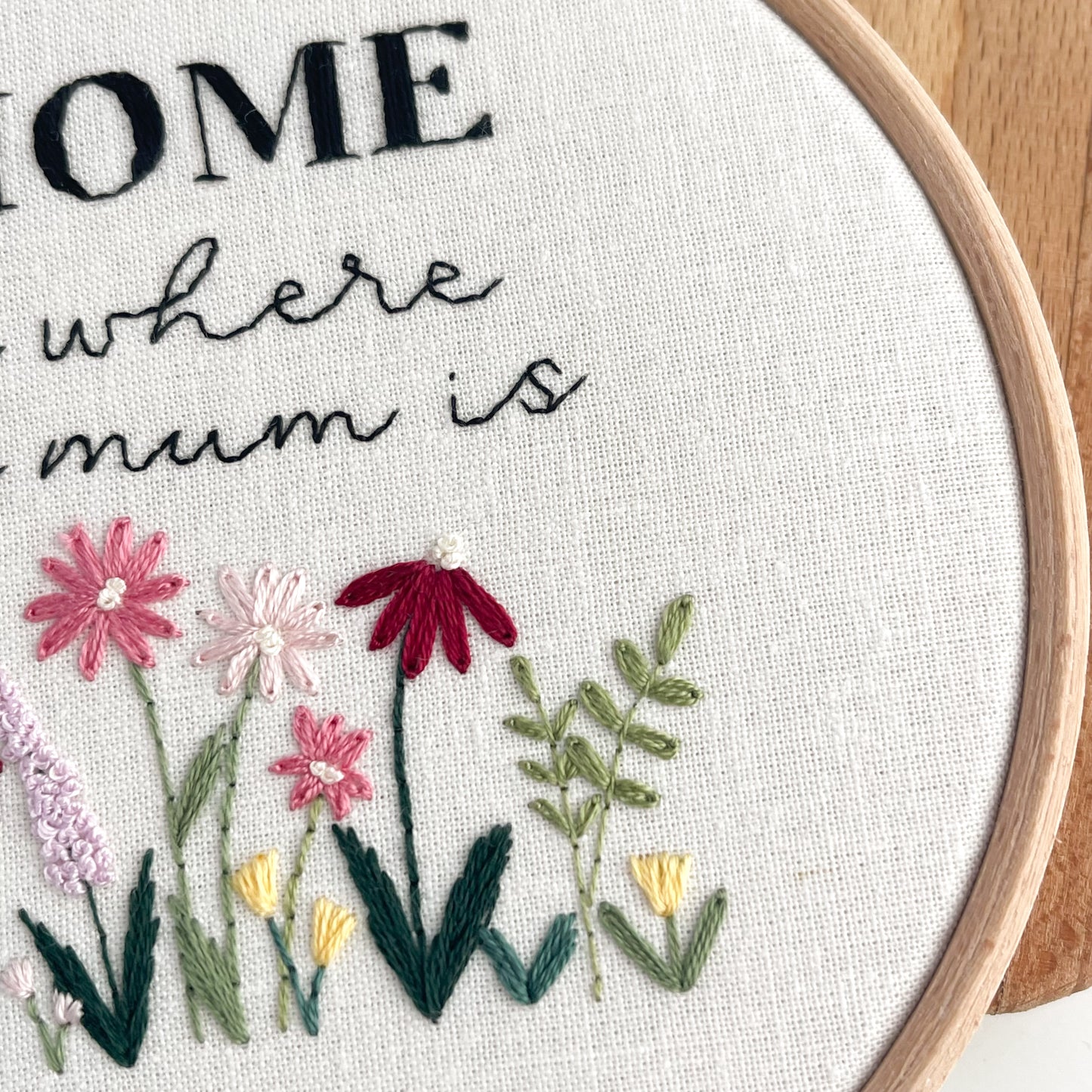 Home is Where Embroidery Hoop