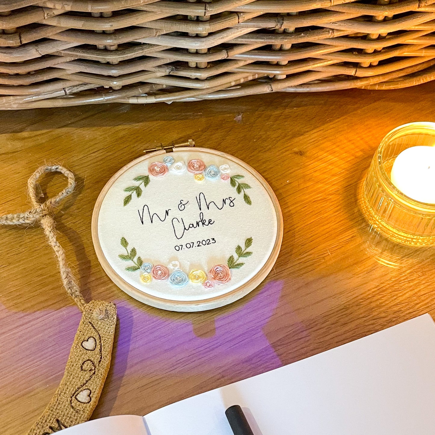 Personalised Wedding Hand Embroidery