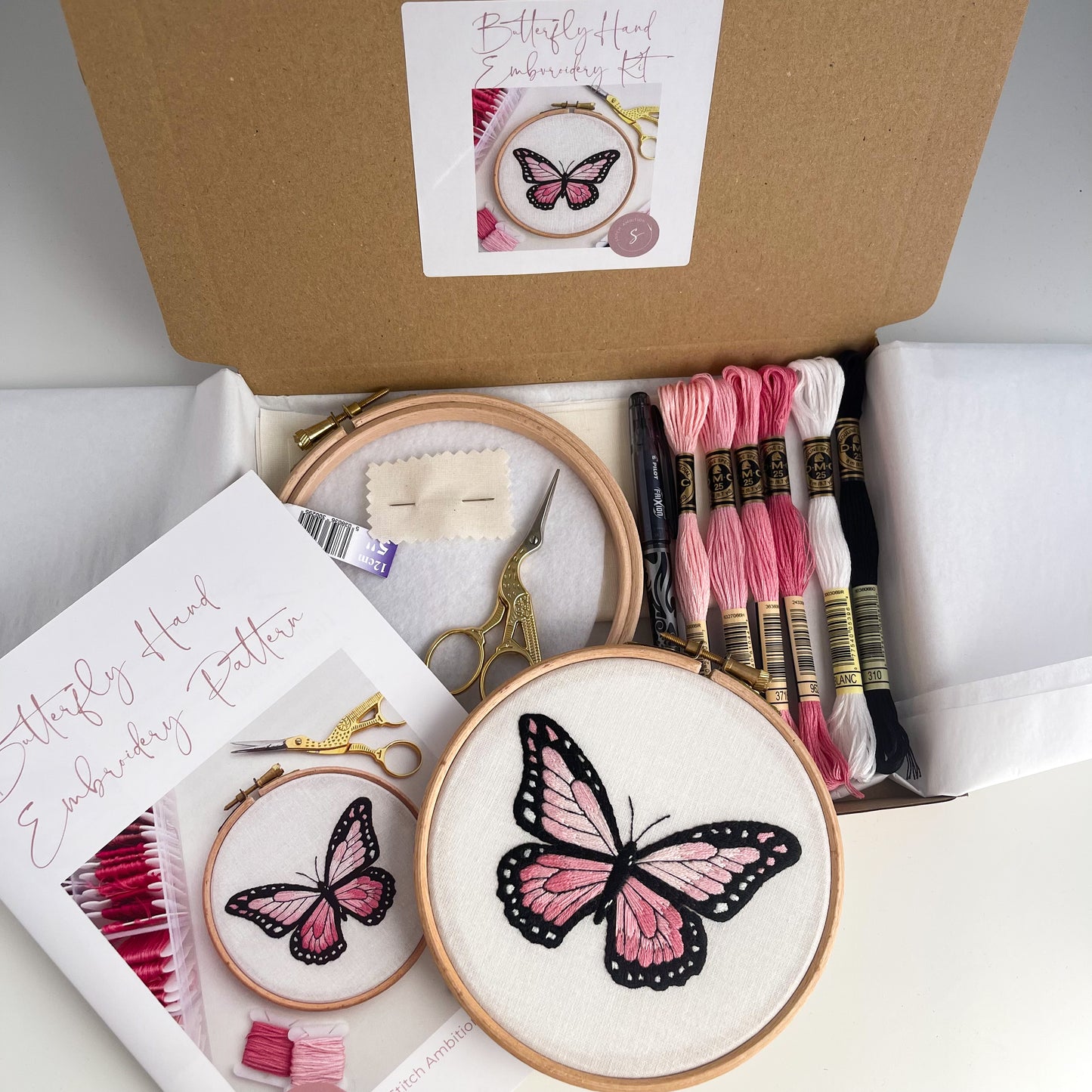 Butterfly Hand Embroidery Kit