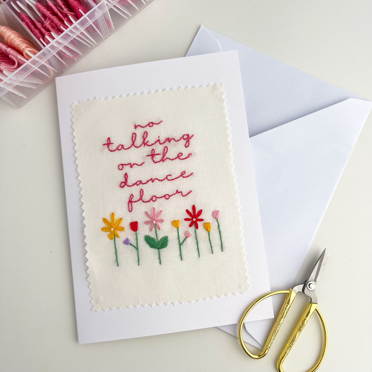 Custom Embroidered Card