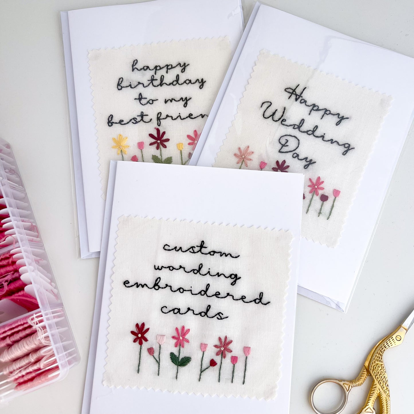 Custom Embroidered Card