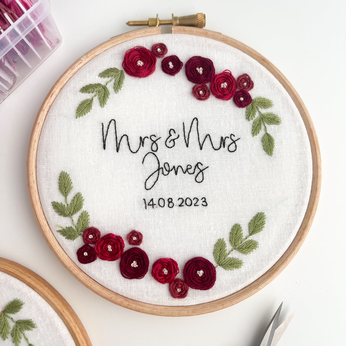 Personalised Wedding Hand Embroidery