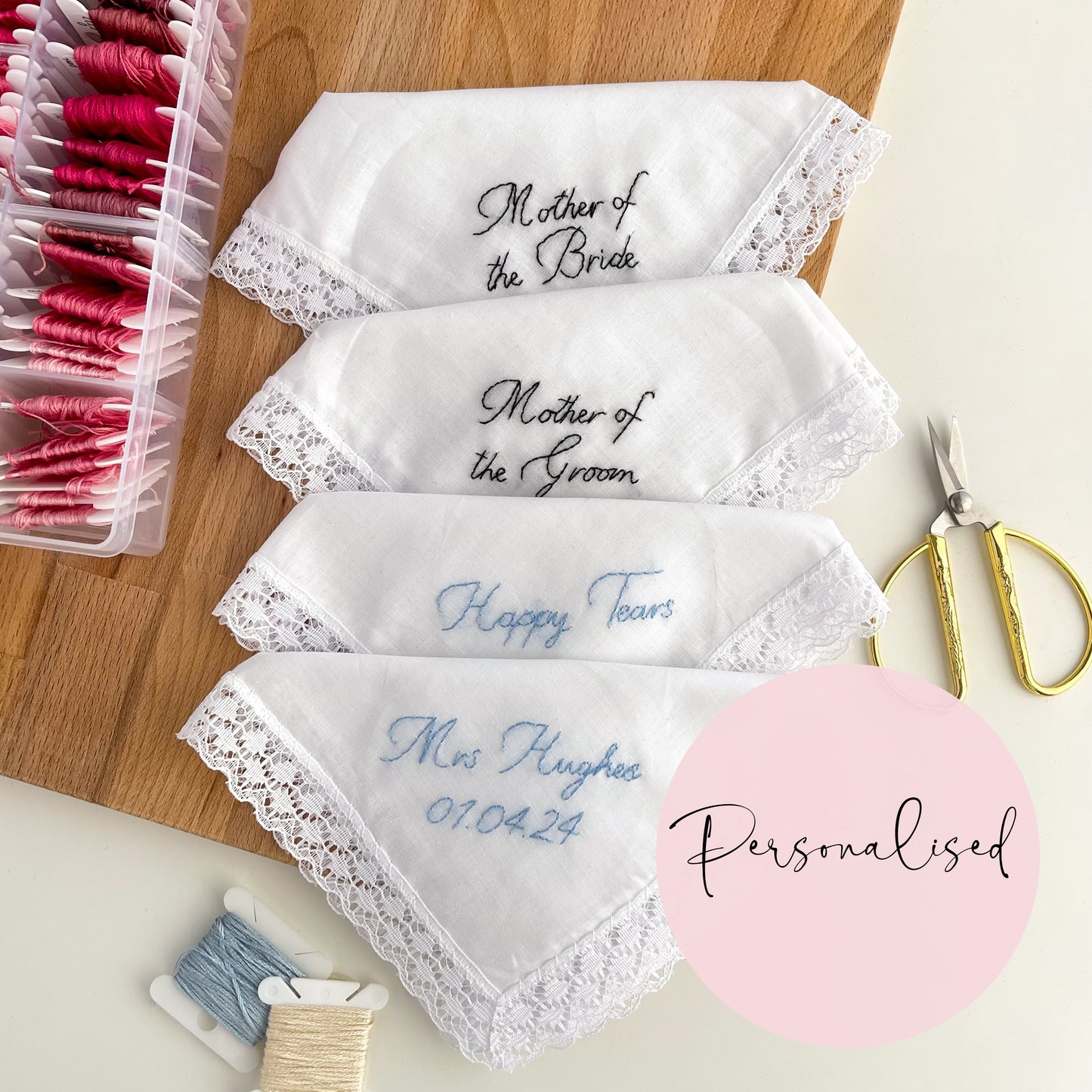 Personalised Wedding Handkerchief