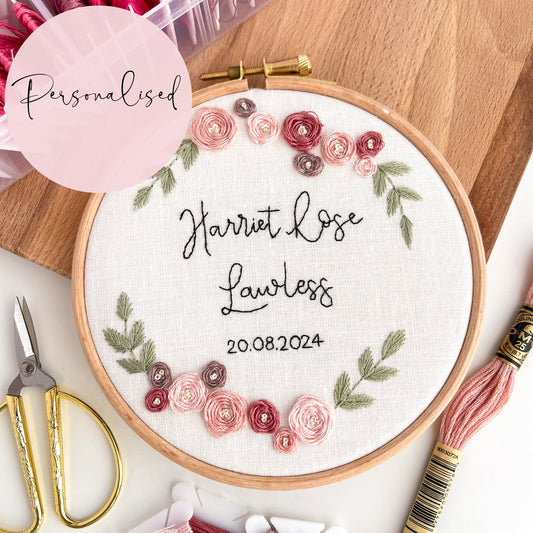 Personalised Name Hand Embroidery