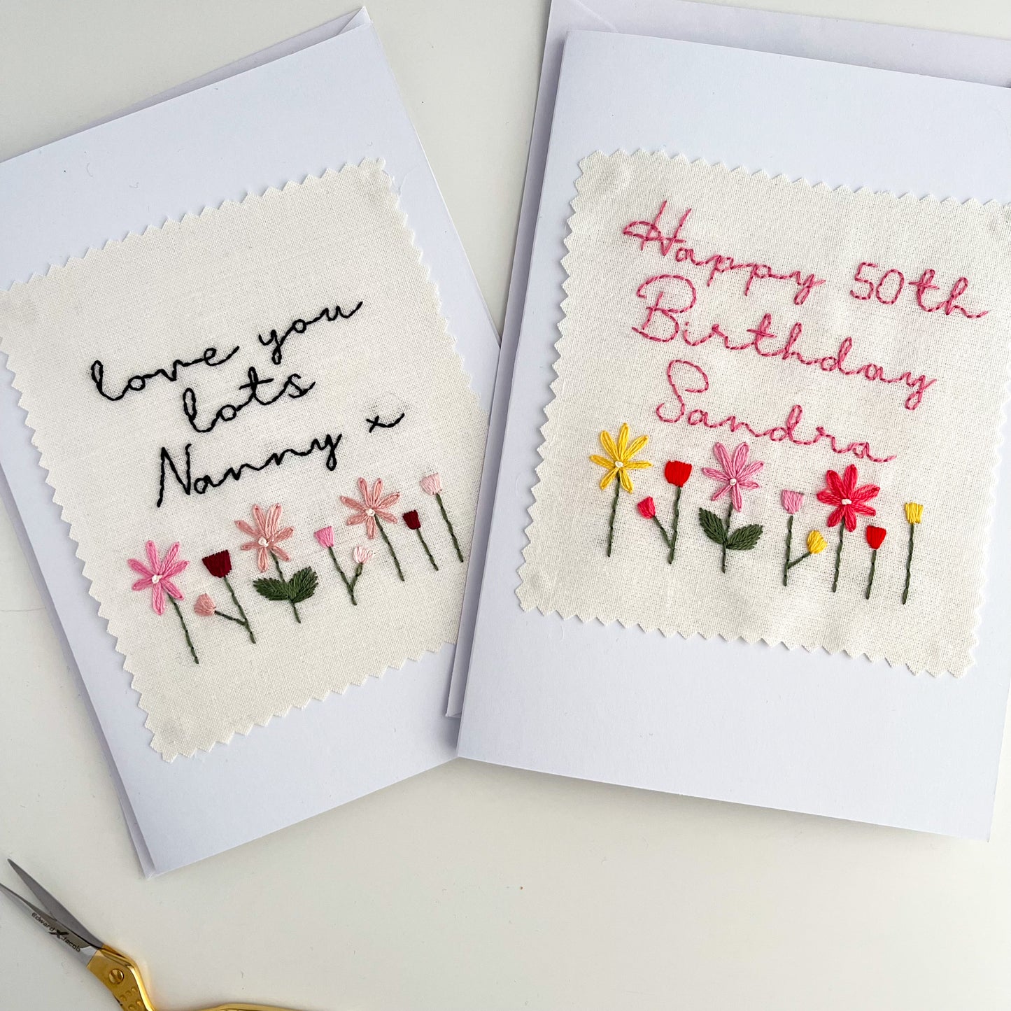 Custom Embroidered Card