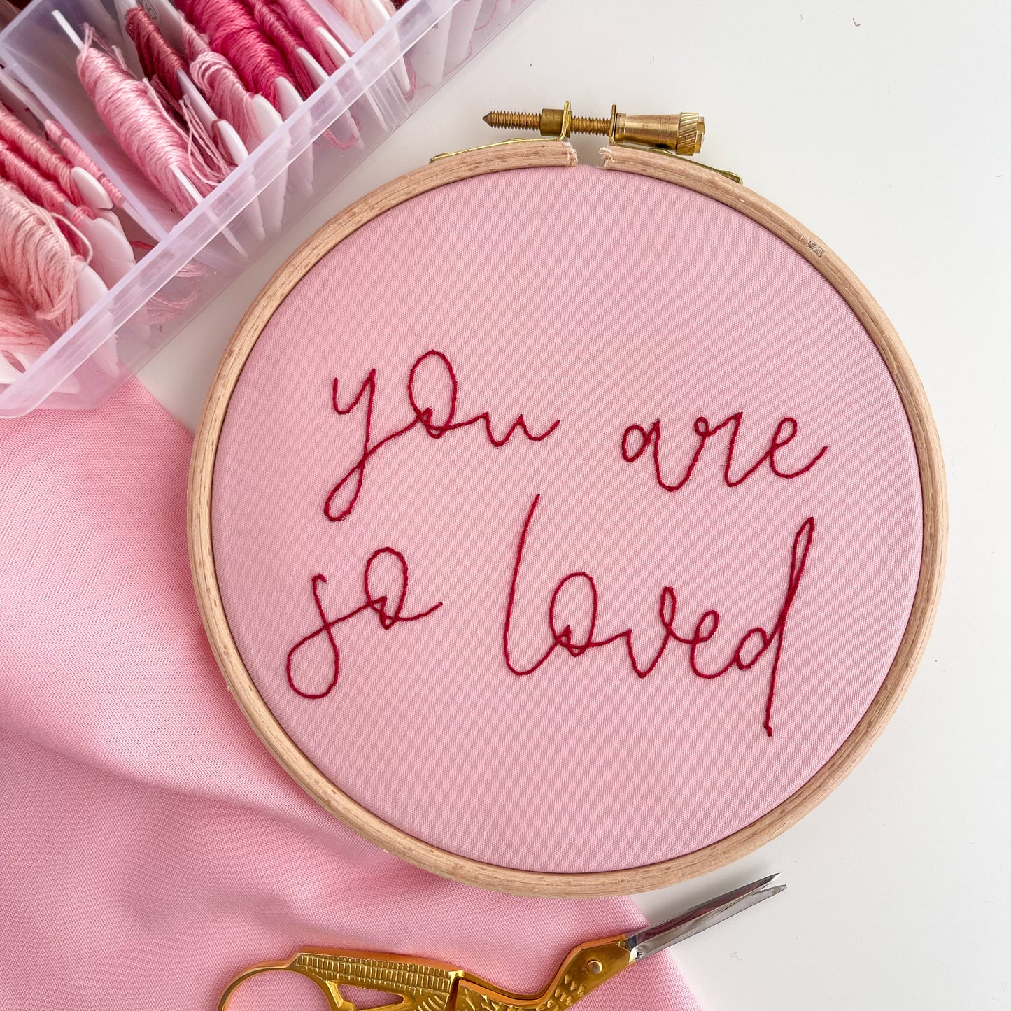 You Are So Loved Embroidery Hoop