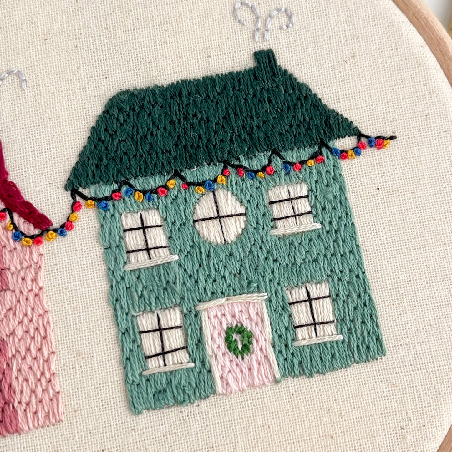 Christmas Houses Embroidery PDF Pattern