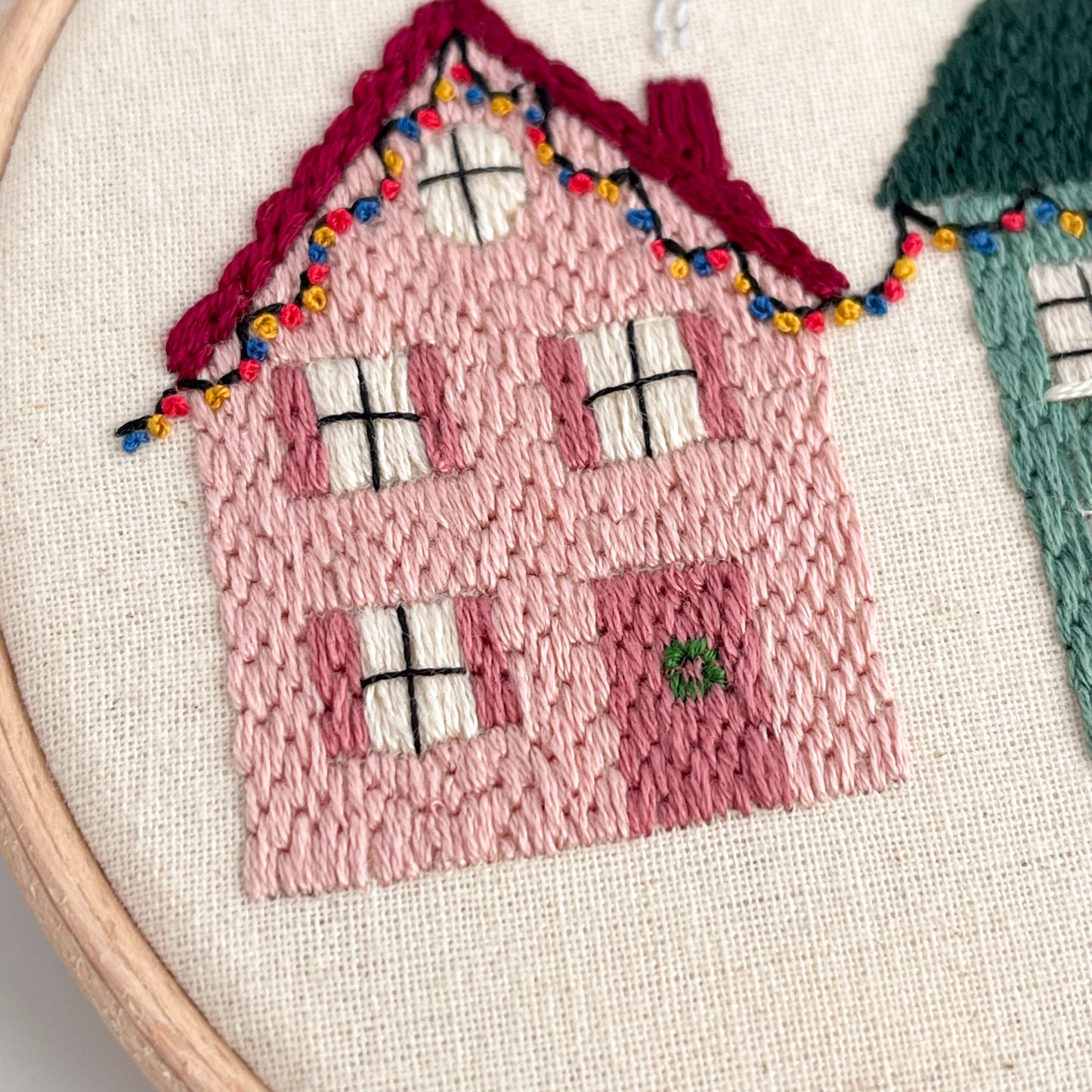 Christmas Houses Embroidery PDF Pattern