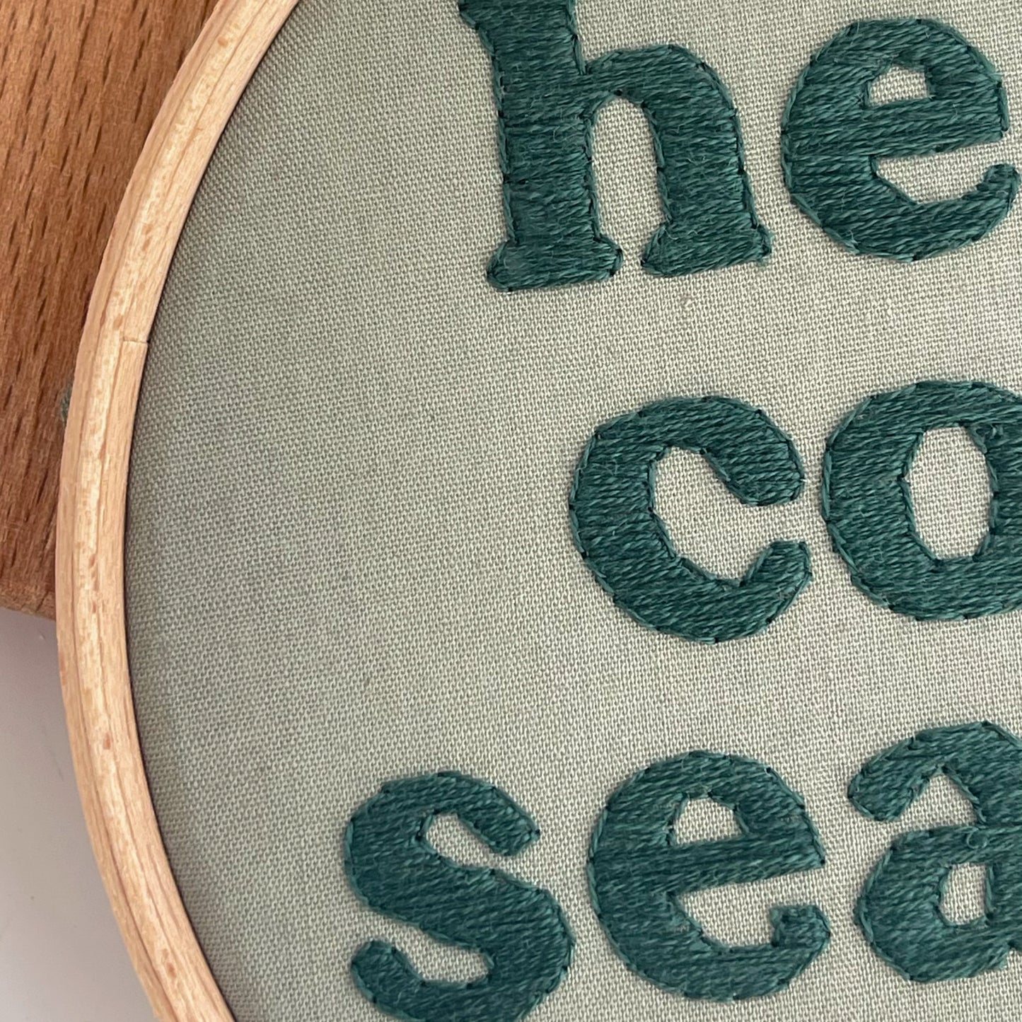 Cosy Season Hand Embroidery Hoop