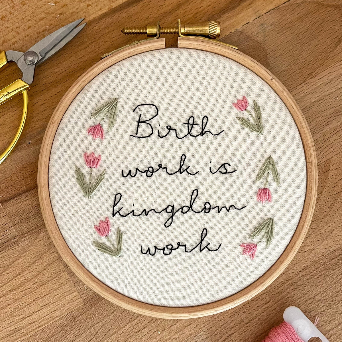 Custom Bespoke Hand Embroidery Hoop