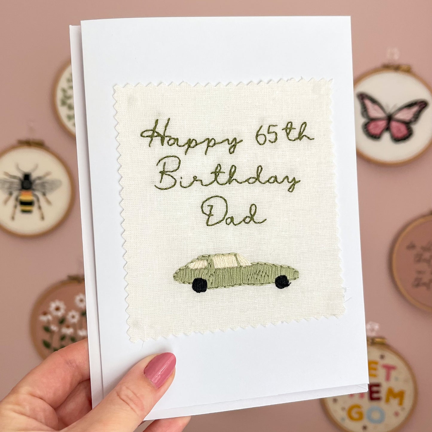 Custom Embroidered Card