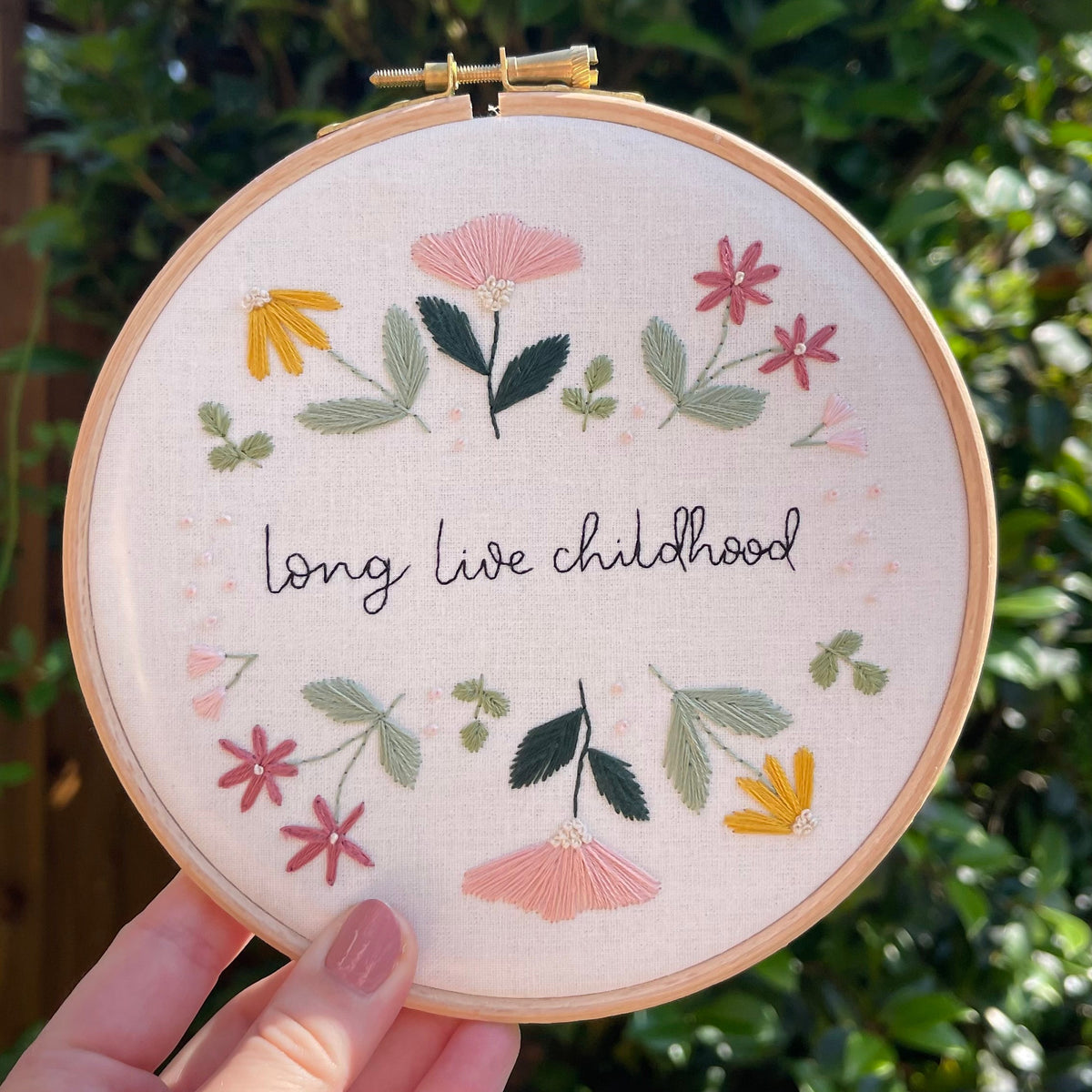 Custom Bespoke Hand Embroidery Hoop