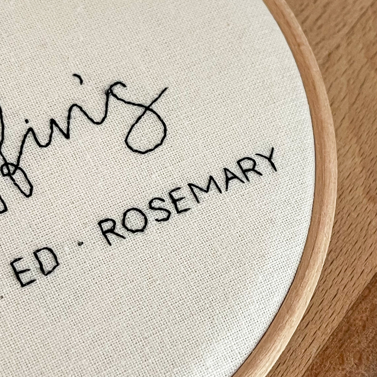 Personalised Family Name Hoop