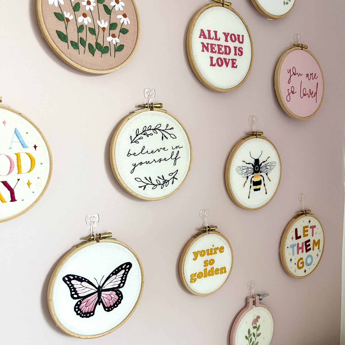 Believe in Yourself Hand Embroidery