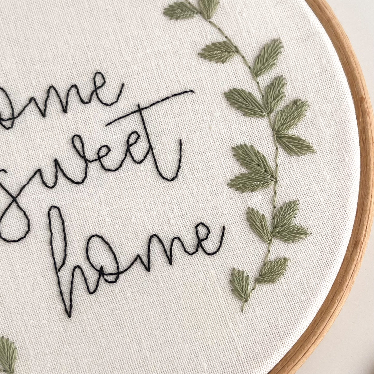 Home Sweet Home Hand Embroidery