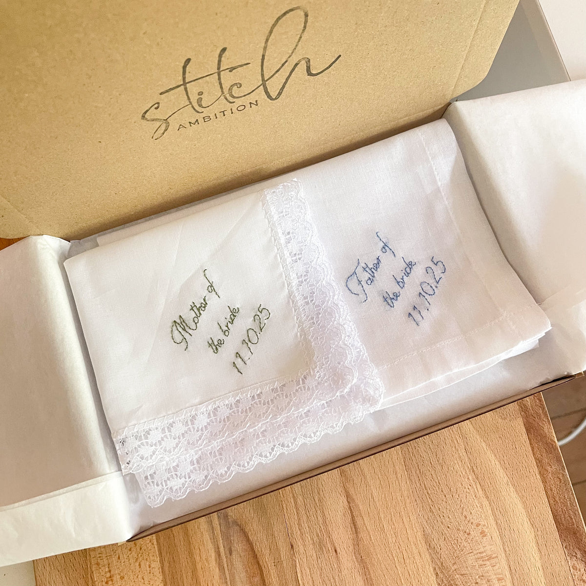 Personalised Wedding Handkerchief