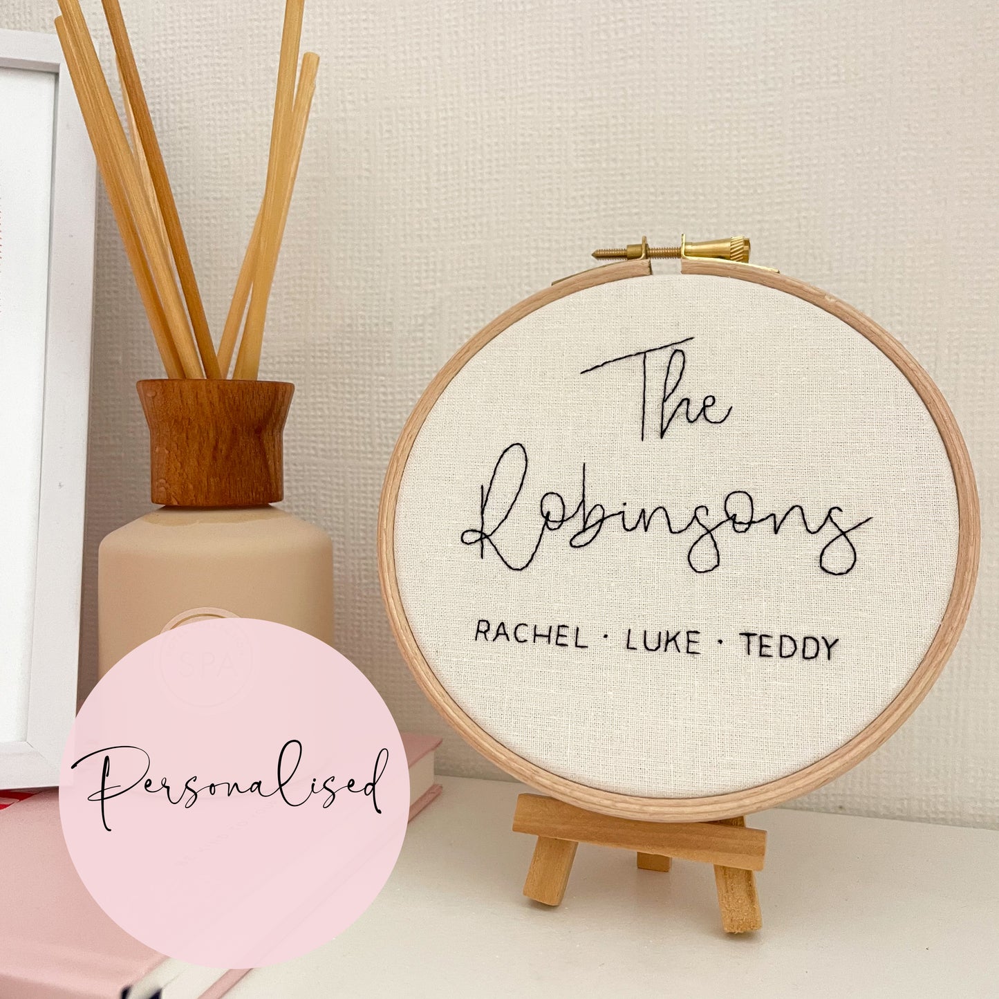 Personalised Family Name Hoop