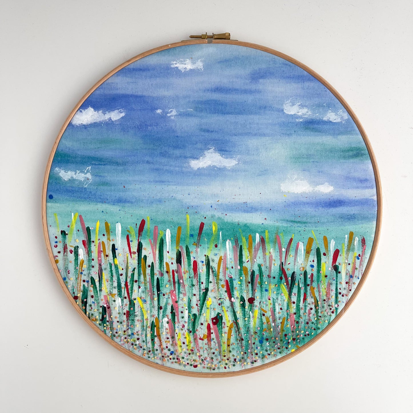 Watercolour Embroidery Fine Art Wildflowers