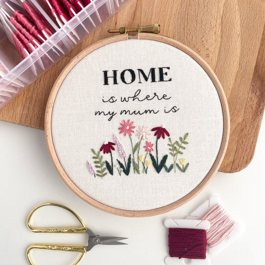 Home is Where Embroidery Hoop