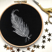 Load image into Gallery viewer, Feather Hand Embroidery Hoop
