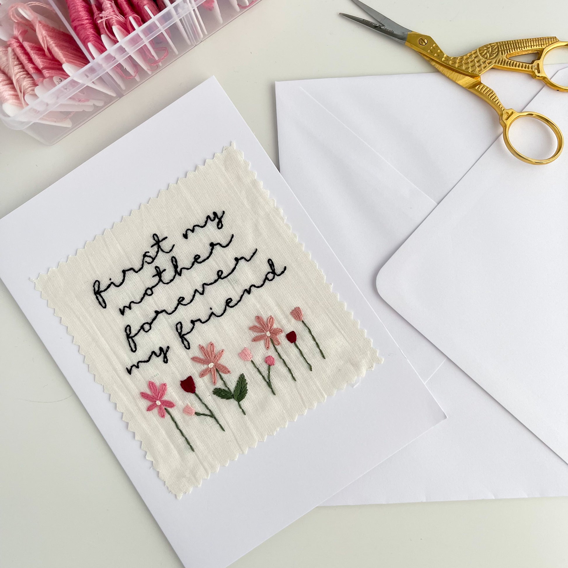 Hand Embroidery Card – Stitch Ambition