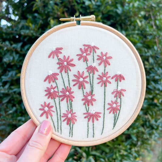 Bloom Floral Hand Embroidery Hoop