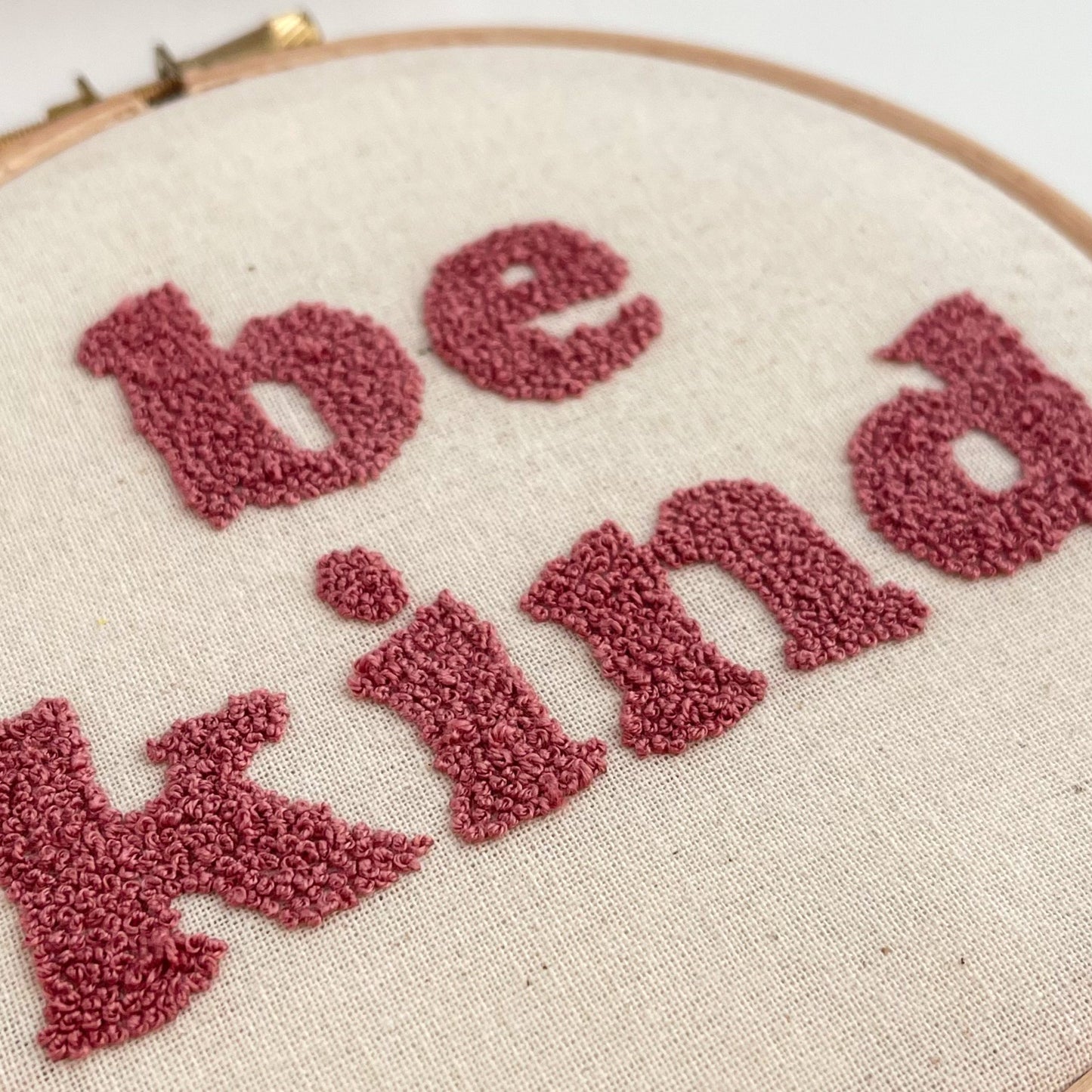 Be Kind French Knots Hand Embroidery PDF Pattern