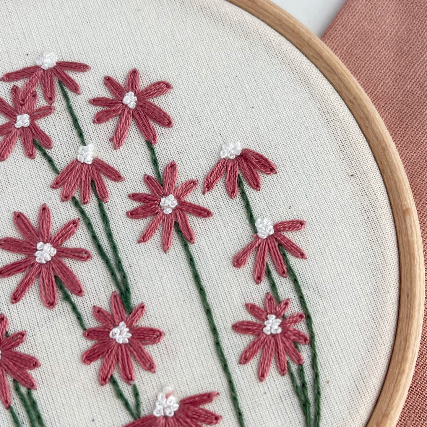 Bloom Floral Hand Embroidery PDF Pattern
