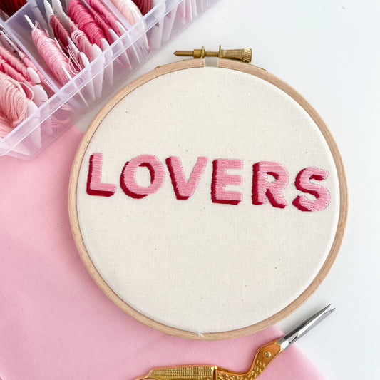 Lovers Embroidery Hoop