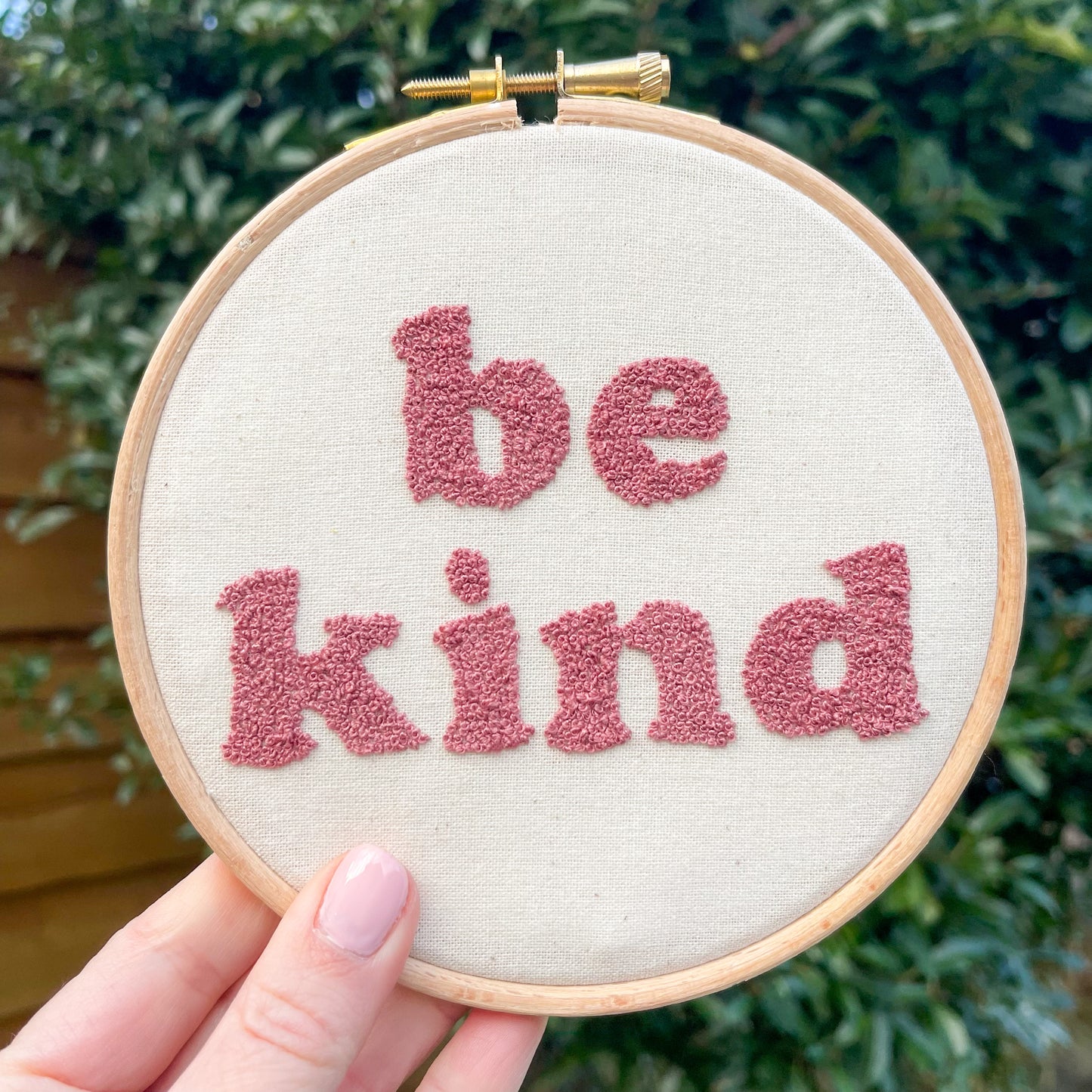 Be Kind French Knots Hand Embroidery PDF Pattern