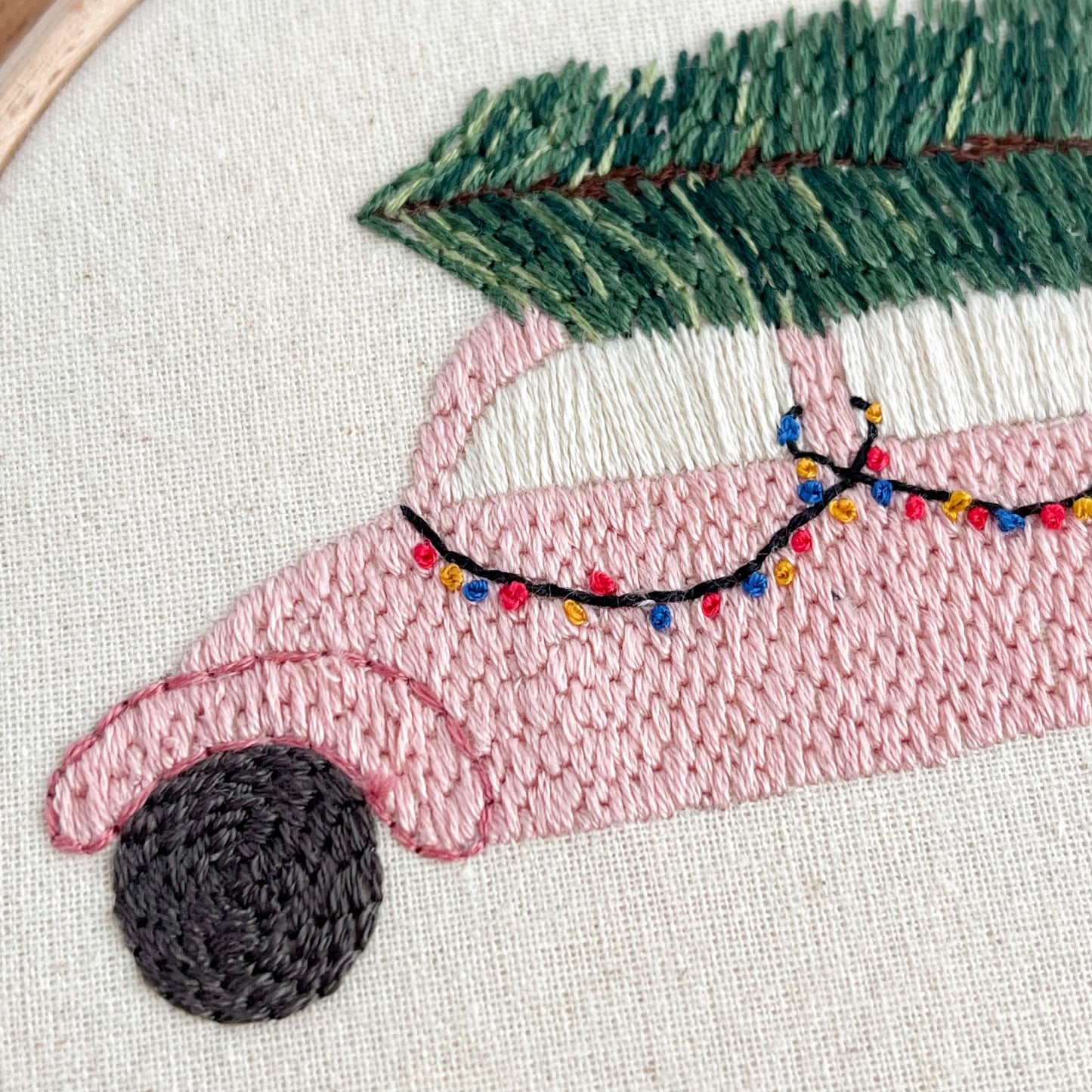 Christmas Car Embroidery PDF Pattern